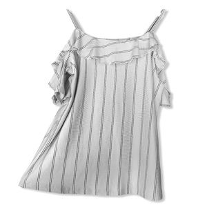 AMERICAN EAGLE Pale Blue Pin Striped Soft & Sexy Tank Top Size XS NWT